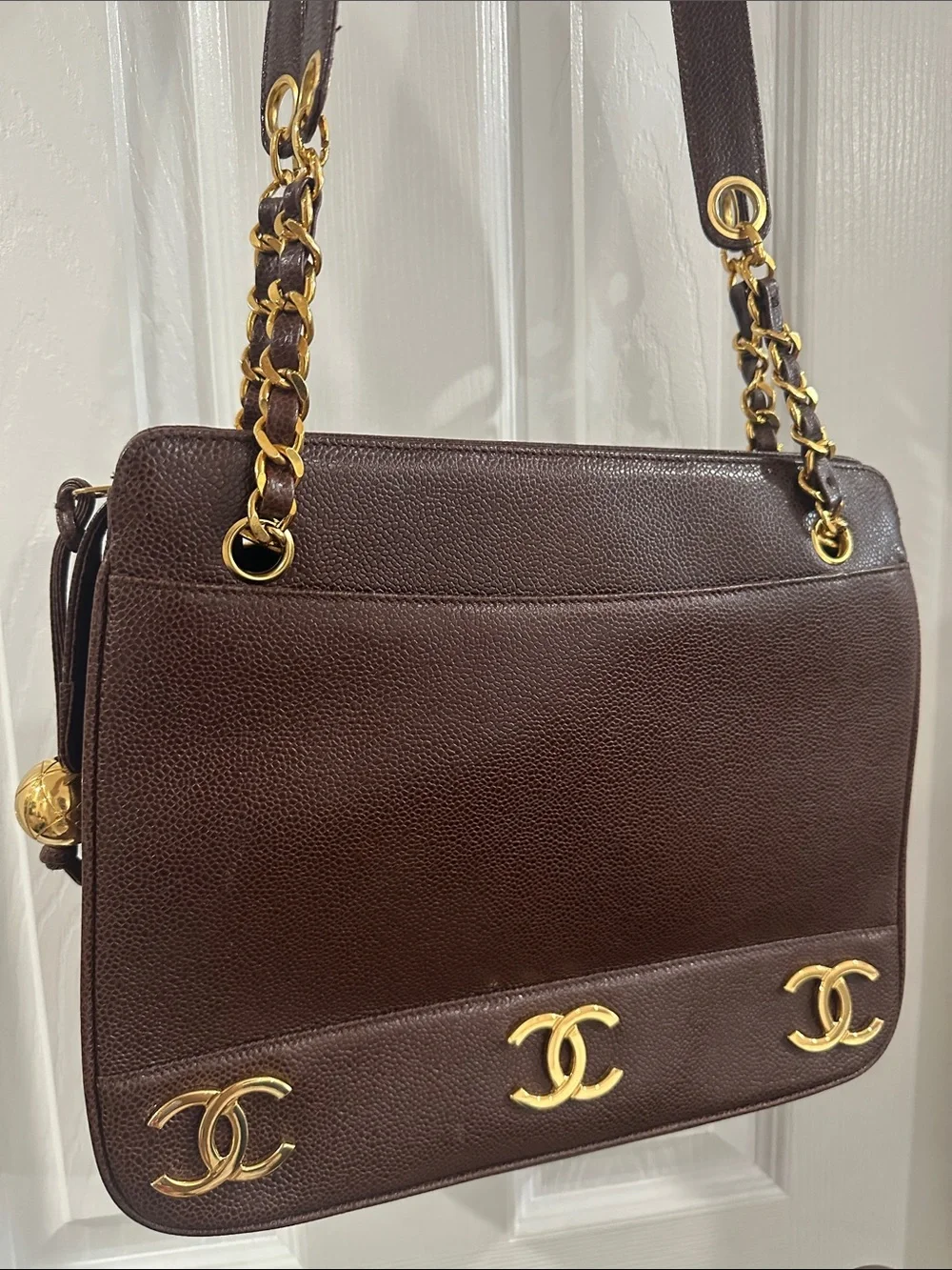 CHANEL Brown Triple CC